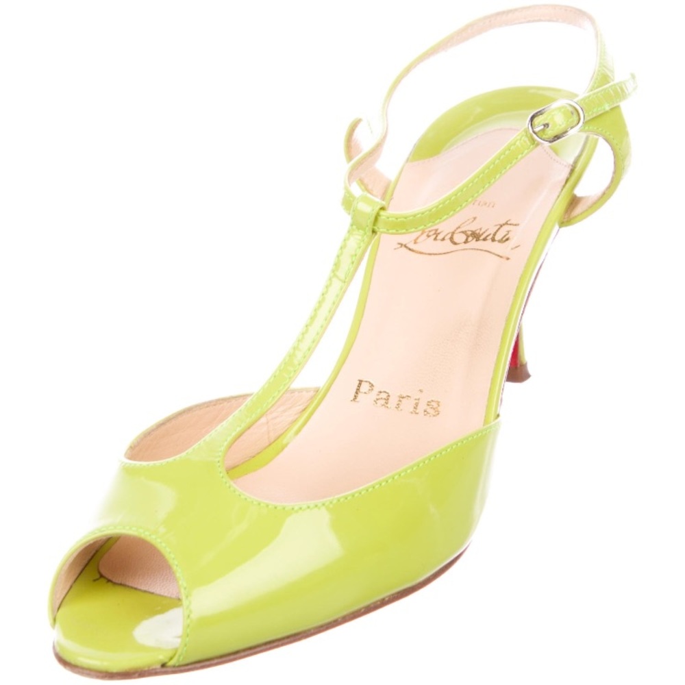 Christian Louboutin T-strap sandal.